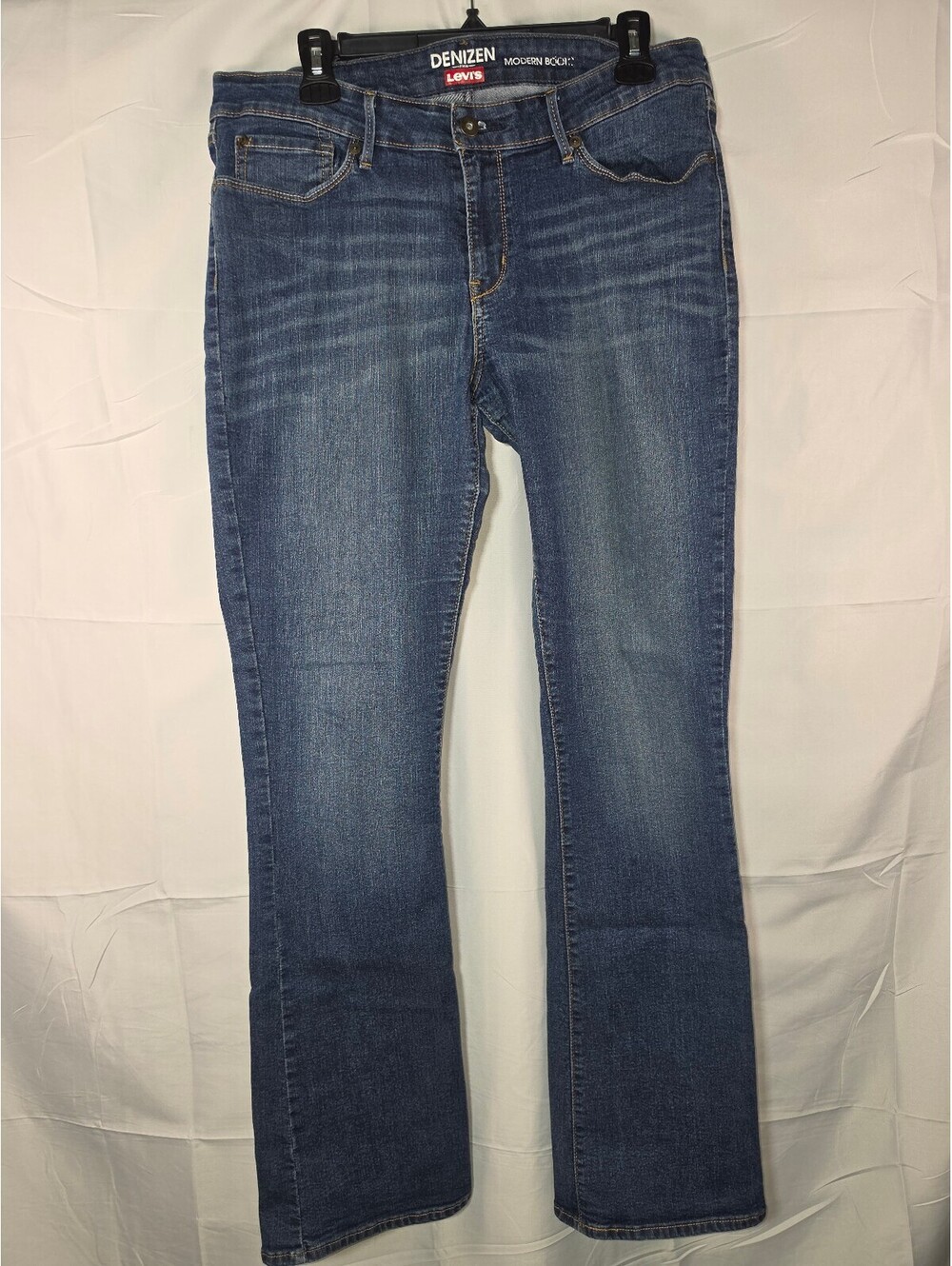Levi's Denizen Modern Boot Jeans Women's Size 16 Dark Wash Stretch Bootcut